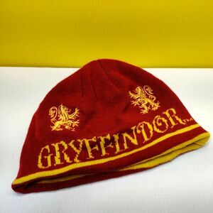 Harry Potter Gryffindor Reversible Beanie Hat Stocking Cap Adult Universal Merch